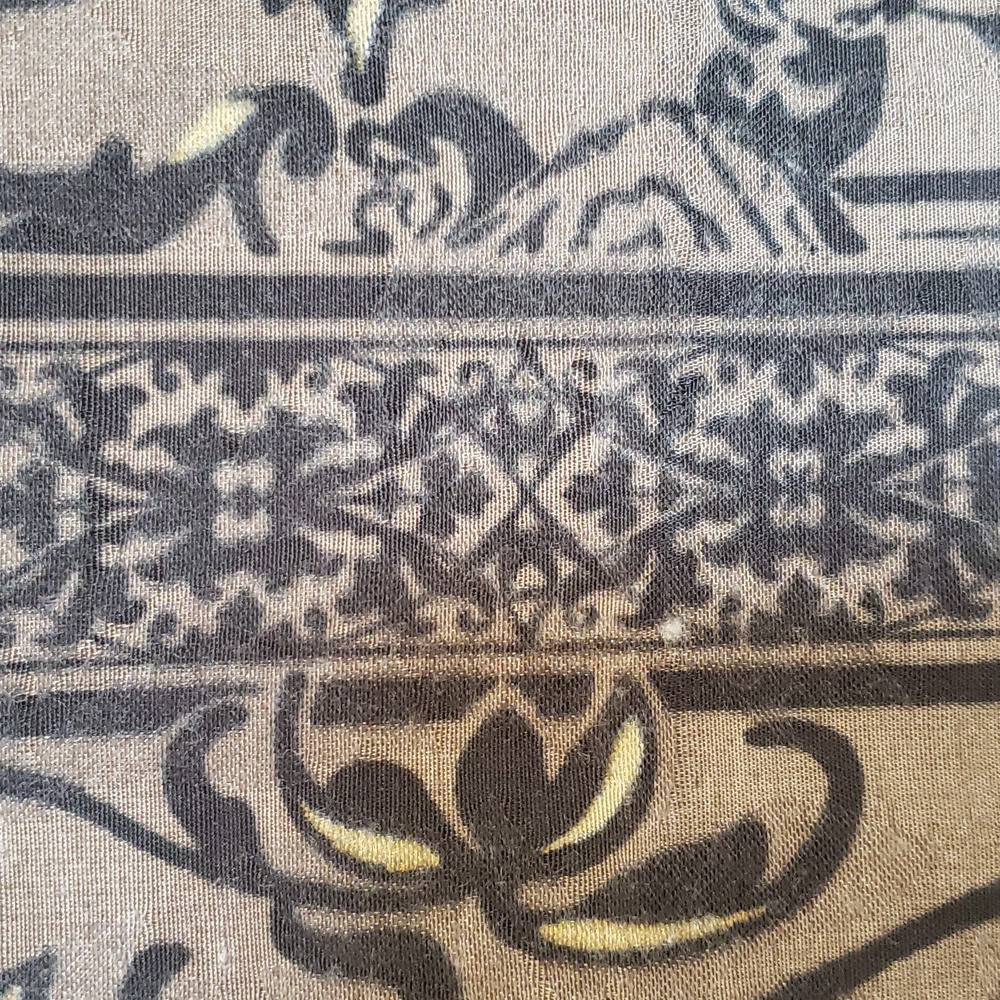 Oversized Square Scarf Black Gray Taupe Gold Yellow Wrap 34" - Picture 12 of 13